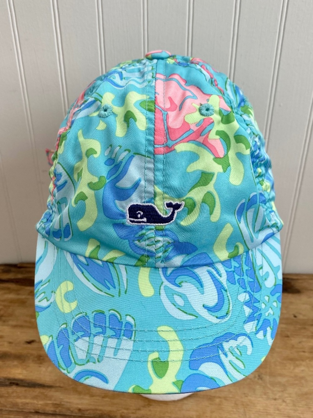Vineyard Vines Kids' Beach Hat. Blue Summer Cap for Camp, Vacation, Beach.